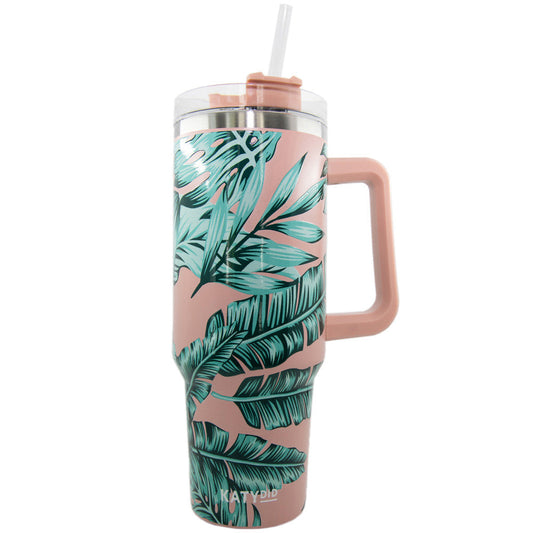 SALE! Tropical Leaves Stainless Steel Tumbler