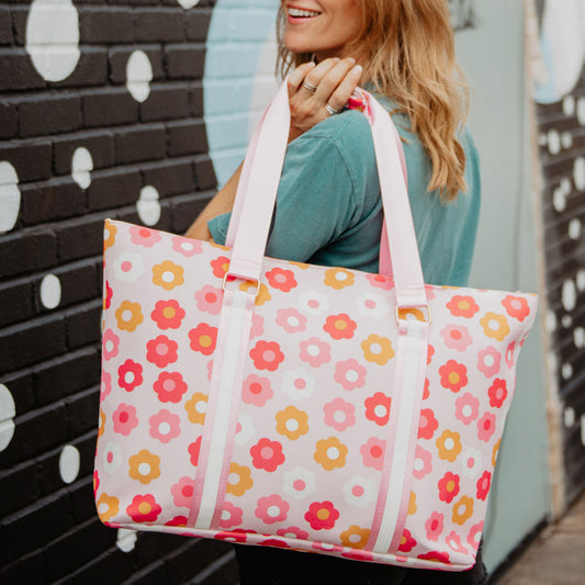 Groovy Flowers Beach Tote