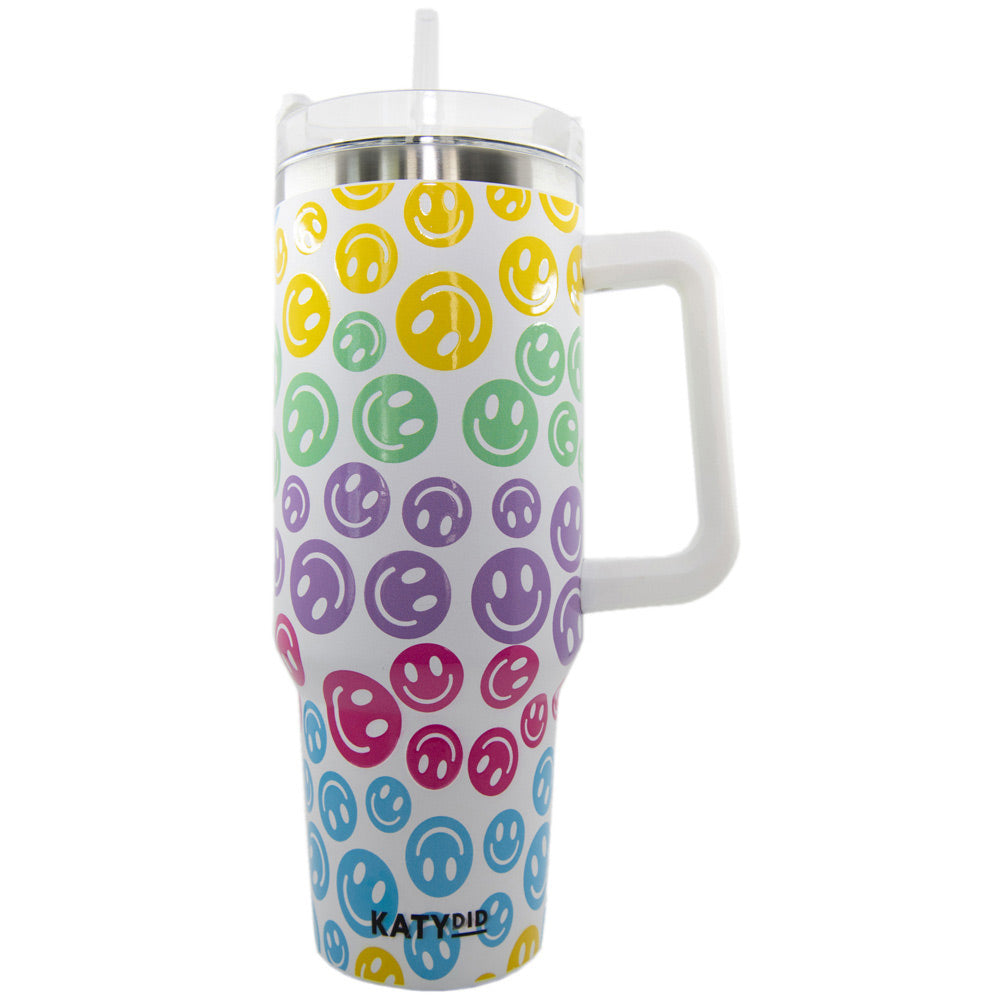 SALE! Pastel Happy Face Tumbler